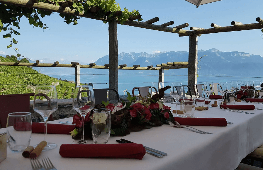 Terrasse mit Seeblick